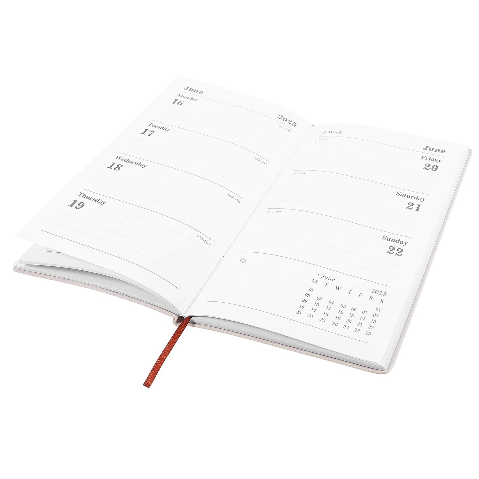 Agenda Accademica Portatile, Quaderno per Scrittura Quotidiana, Organizzatore di Programmi, Blocco Note per Ufficio e Scuola, Agenda Mensile 2025