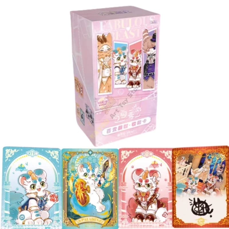 Genuino Fabulous Beasts Card Varietà Serie carina Bizarre Adventure Collezione anime carine Giochi Giocattoli Regalo Scatola originale