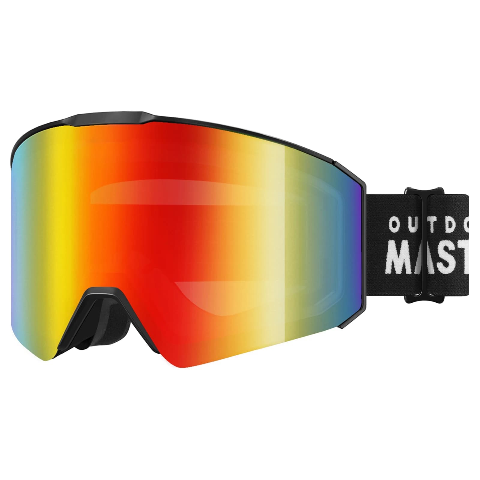 OutdoorMaster Produttore di occhiali da sci Basso MOQ 50 Sistema magnetico OTG personalizzato sopra gli occhiali Occhiali da sci/snowboard da neve per bambini