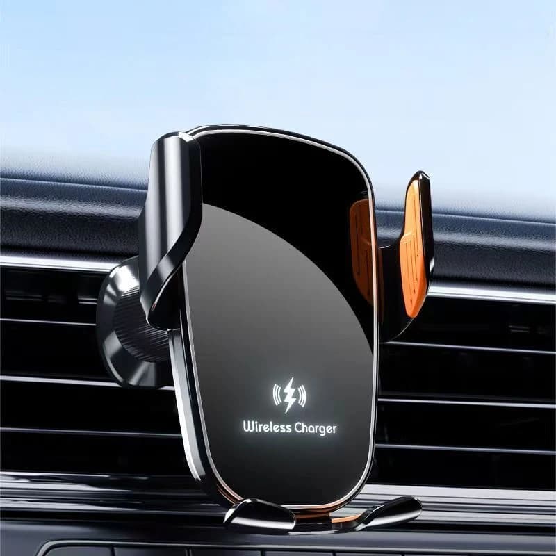 Air Vent Car Mount Phone Holder 15W Fast Charging Wireless Car Charger Manual Clamping for Samsung Android Phones iPhone 16 15