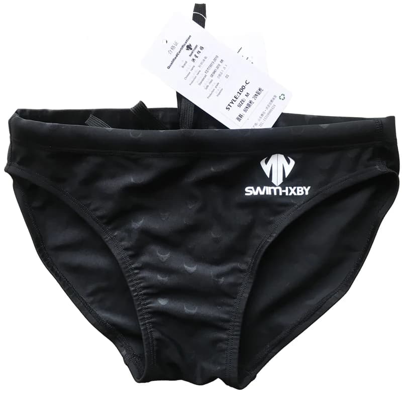 HXBY Costumi da bagno da uomo Pantaloncini da bagno a vita bassa Slip da bagno alla moda ad asciugatura rapida