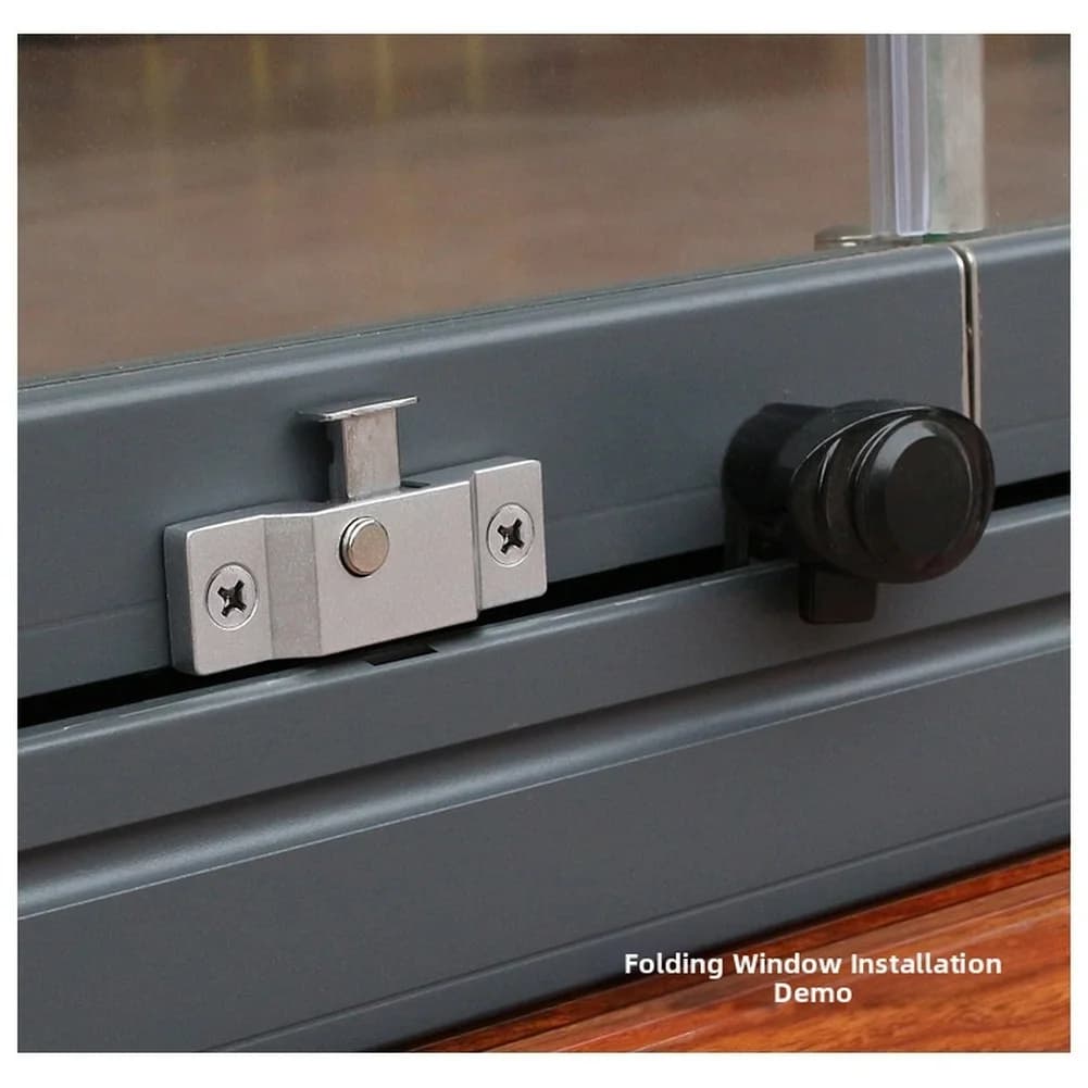 Serratura di sicurezza con chiusura a scatto per finestra pieghevole in acciaio inossidabile per porte scorrevoli Serrature per armadietti con tappo a fascia in vetro Serratura per porte di sicurezza