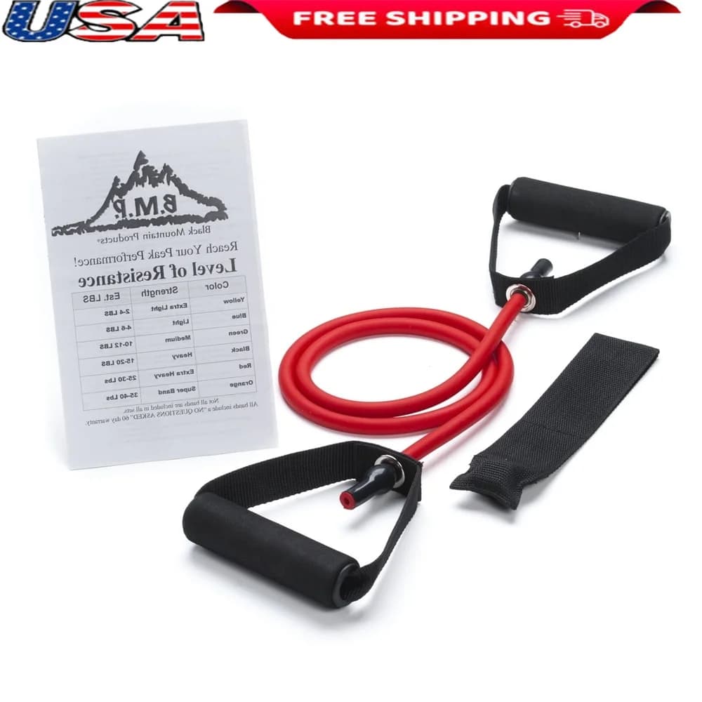 Fascia di resistenza singola con ancoraggio per porta Guida fitness Terapia compatta per esercizi Rafforzamento Stretching Allenamento riabilitativo