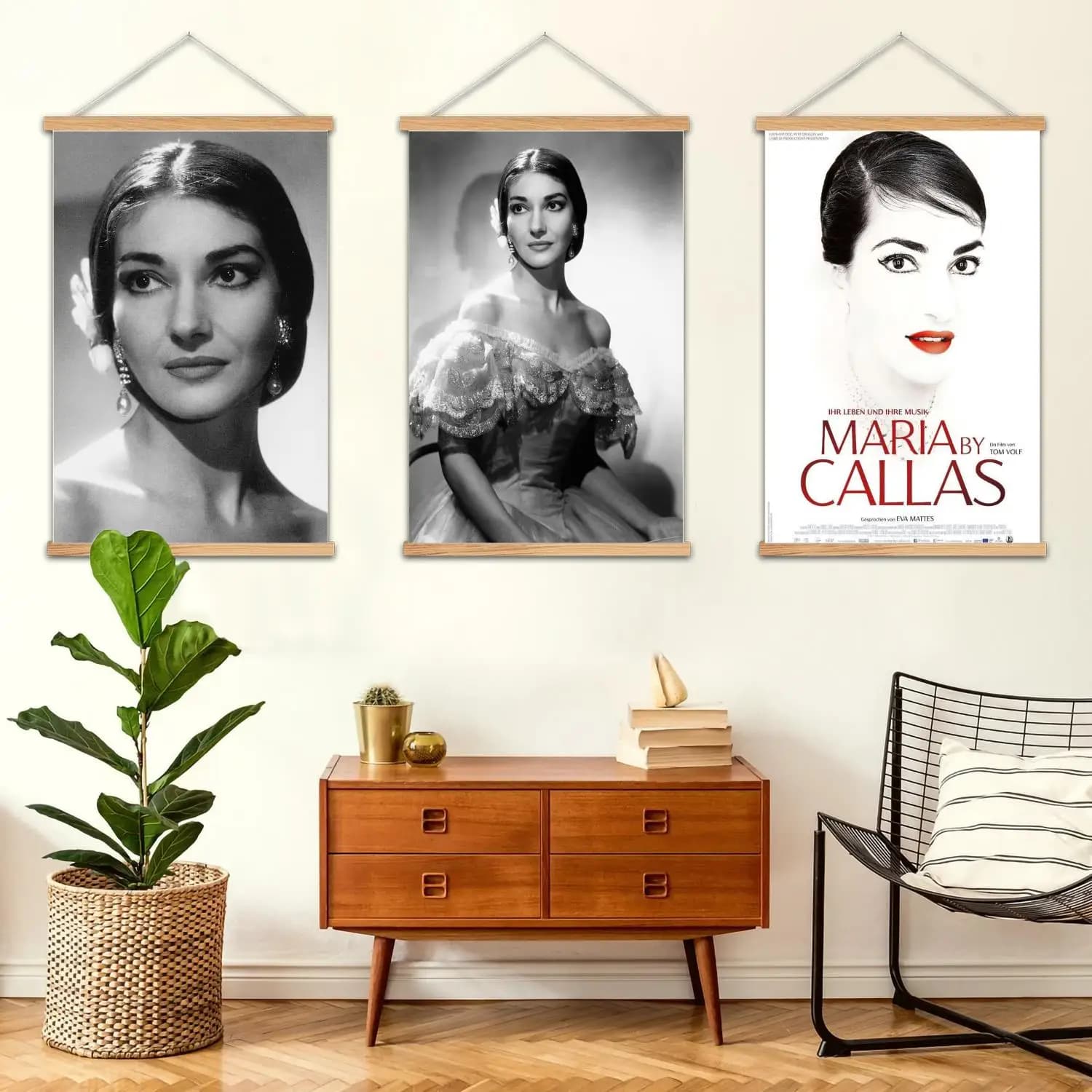 Maria Callas Framed Wall Painting Canvas Art Poster and Wall Art, Modern Family Bedroom Decor, Posters,Decorative painting