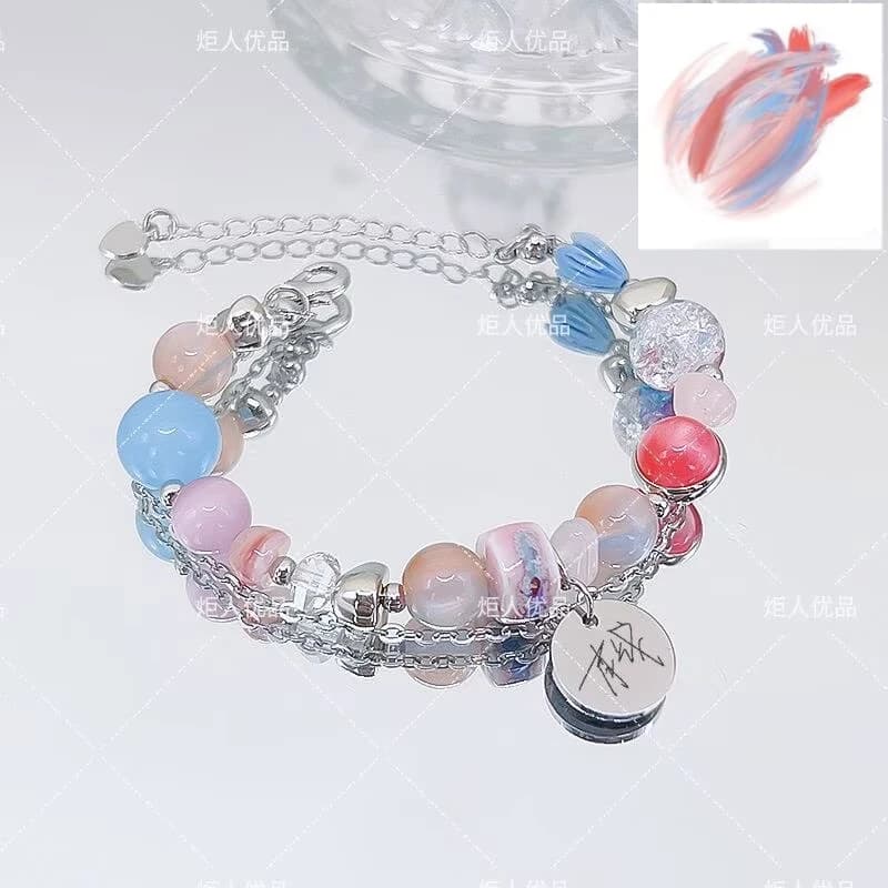 Zhan Zhan Guang Dian - Album Cover Impression Bracelet Original Handstring Xiao Zhan Signature Fan Support Student Gift