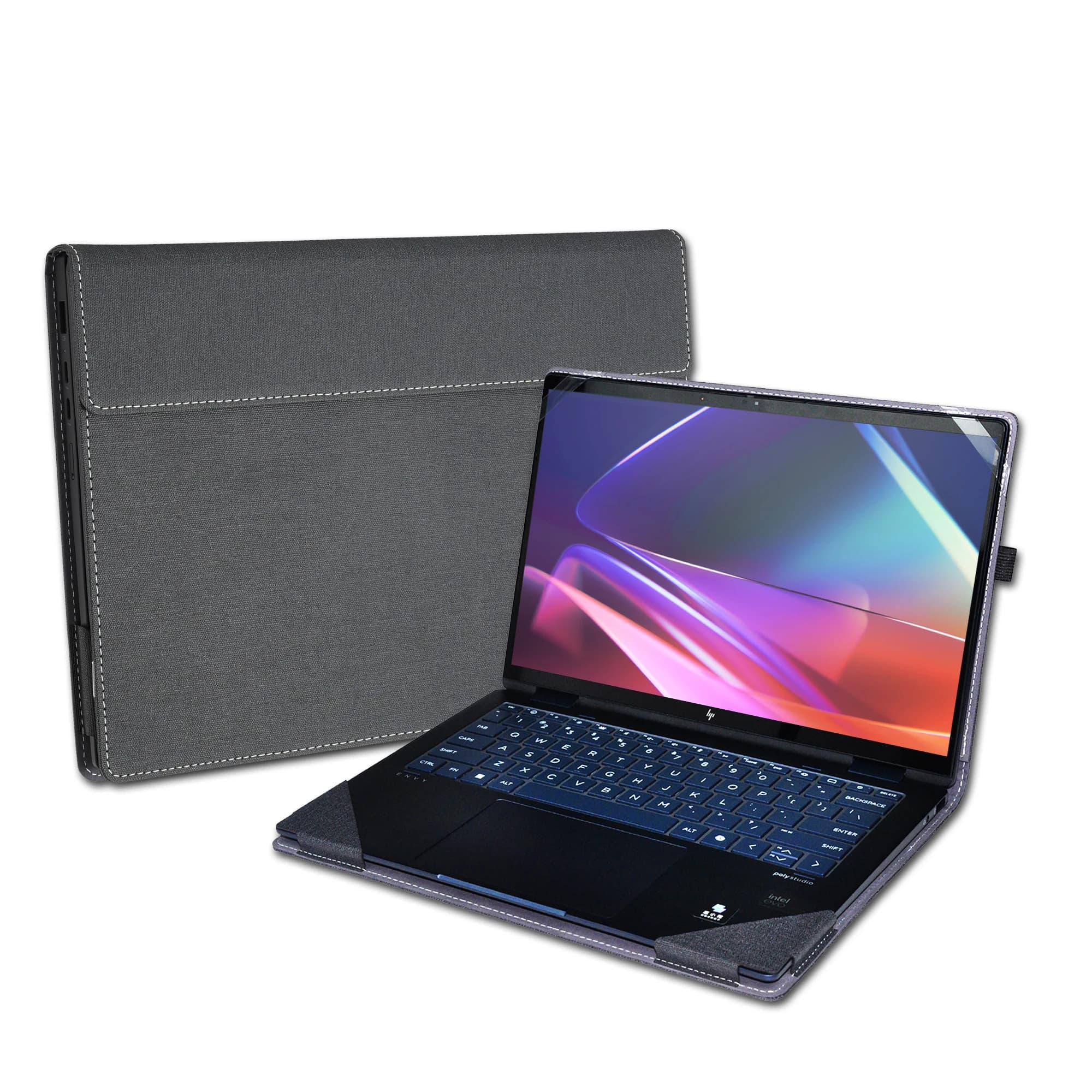 Laptop Case Cover for HP Envy x360 14-fa 14z-fa 14-fc 14t-fc Spectre 14-eu 14t-eu Detachable Notebook Cover Bag Protective