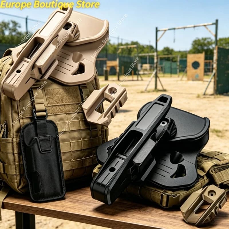 Fondina Tattica da Cintura per Pistola, Custodia Nascosta per Airsoft e Caccia, Calibro 9mm/40/357