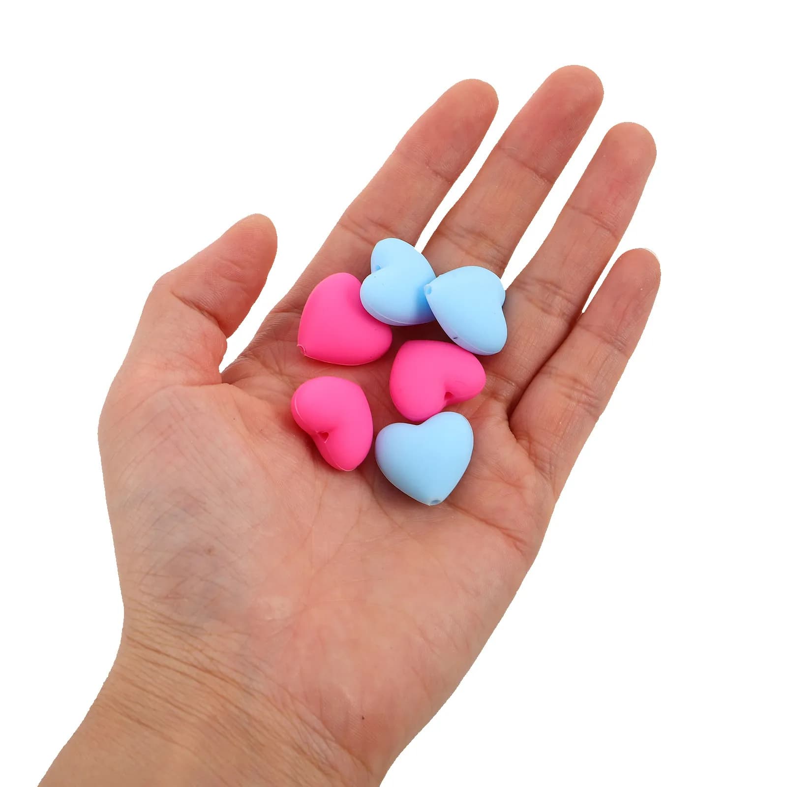 12Pcs Heart Shaped Silicone Knitting Needle Caps - Snug Fit Needle Point Protectors for DIY Sweater Scarf Knitting Craft Stitch