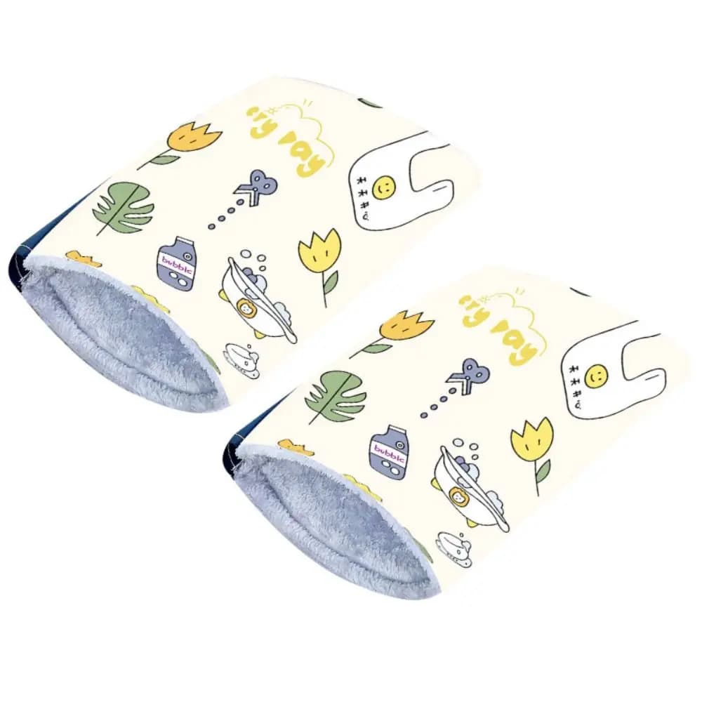 Guanti caldi per veicoli elettrici antivento impermeabili resistenti al freddo Accessori decorativi modificati ispessiti Guanti da manubrio per moto