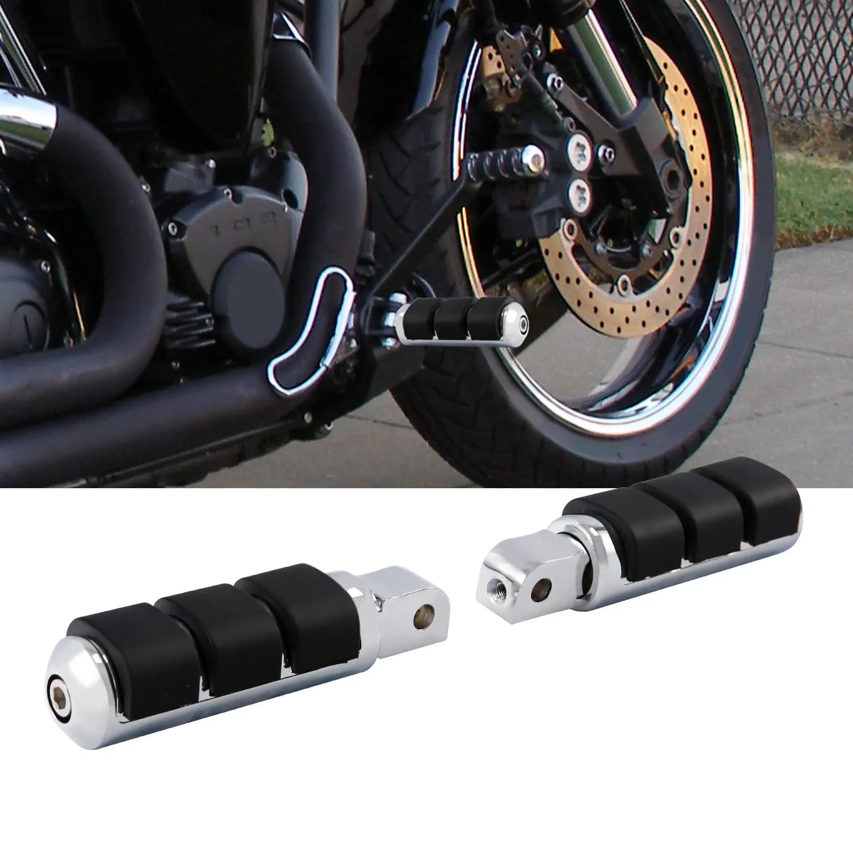 Pedane poggiapiedi anteriori moto per Yamaha ROAD STAR WARRIOR 1999-2006 2000