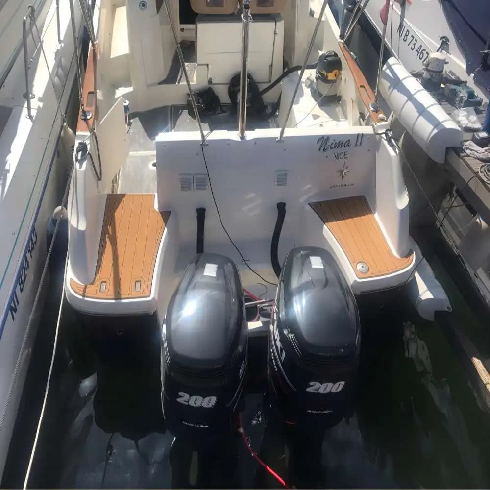 2011 Jeanneau Cap Camarat 8.5 WA Swim Platform Cockpit Pad Barca EVA Pavimento in teak SeaDek MarineMat Gatorstep Style Autoadesivo