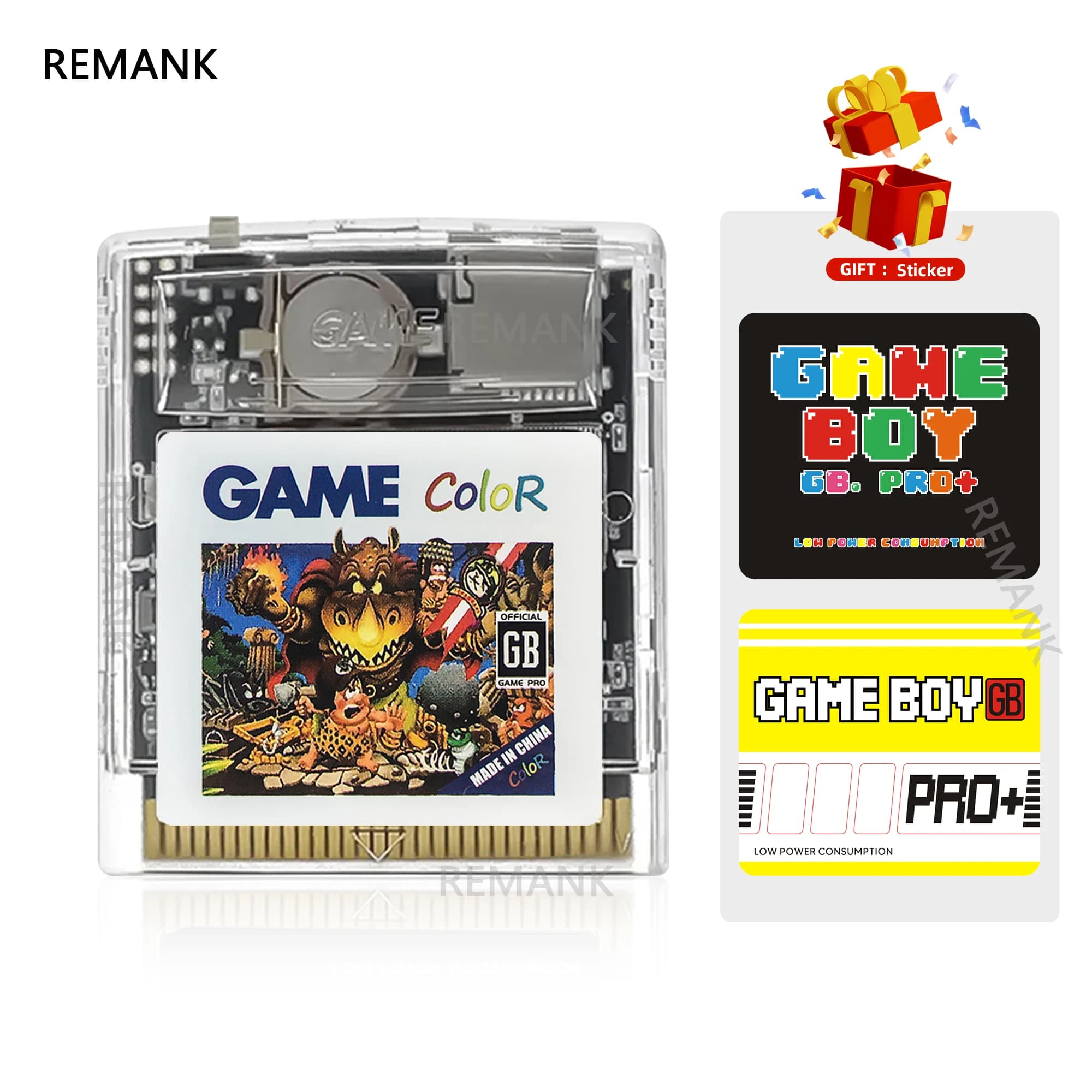 REMANCO Per GameBoy Color GB Carrello 3000 + Gioco Retro Gameboy Carrello GB Pro Per GBC GBP GBA SP Accessorio di Gioco OSV4 Flash