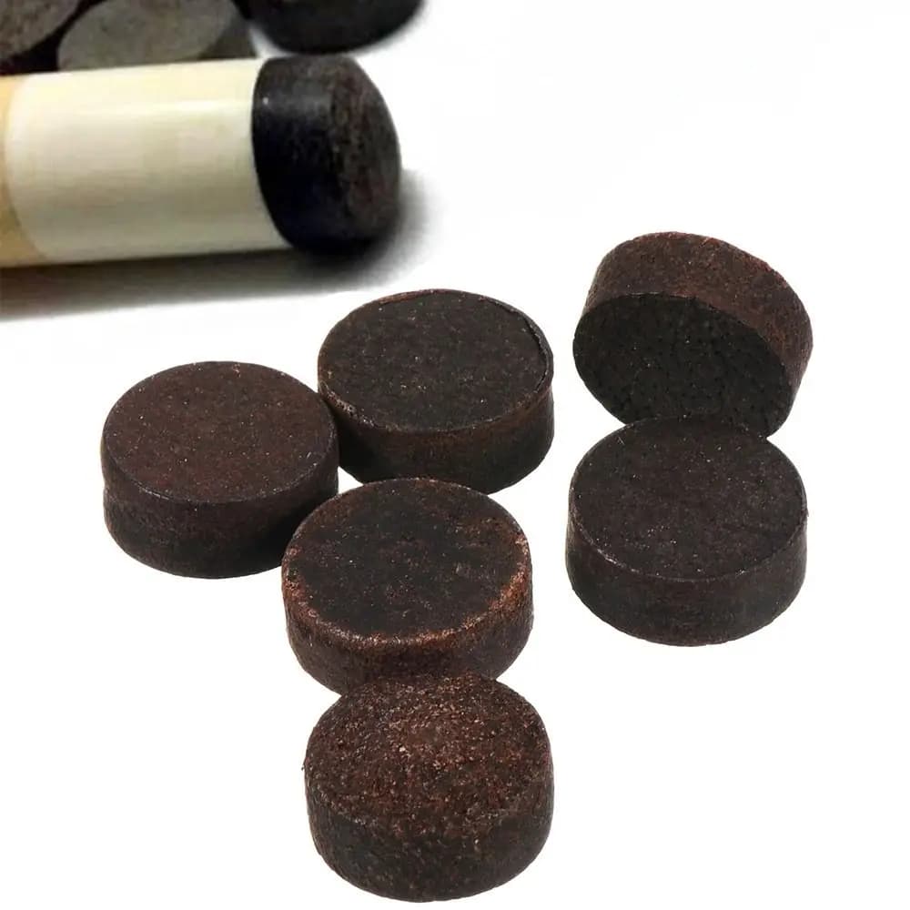 Cowhide Pool Cue Tips Anti-slip 9/10/11/12/13mm Leather Cue Tips Wear Resistant High Elasticity Billiard Cue Tips Ball Control