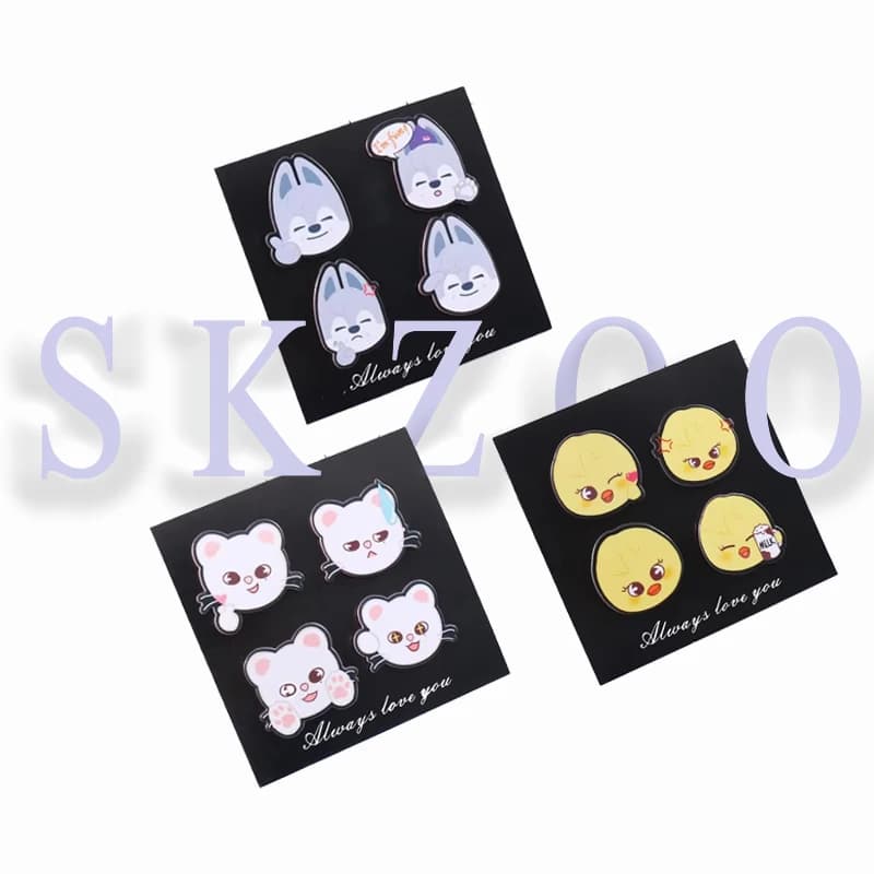 2025 SKZOO Idol spilla merce, l'ultimo set di spille in PVC con supporto per concerti pop coreani, regalo per fan