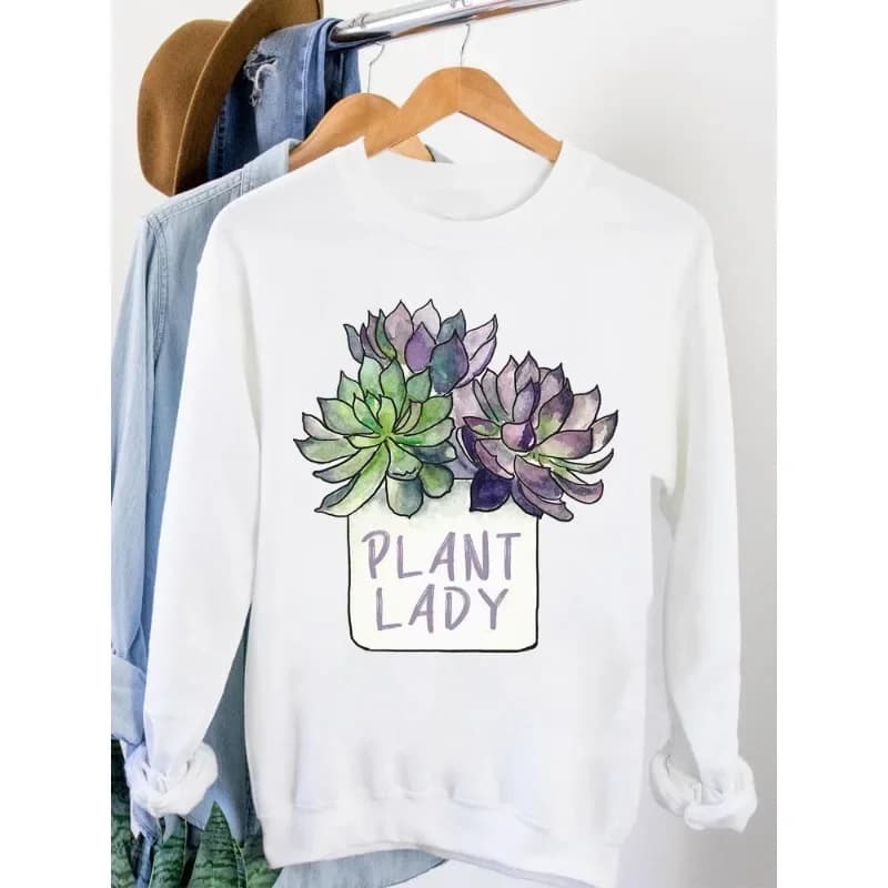 Felpa con cappuccio slim fit da donna Moda stampa girasole Felpa con cappuccio fiore bianco Felpe Felpa Streetwear Donna