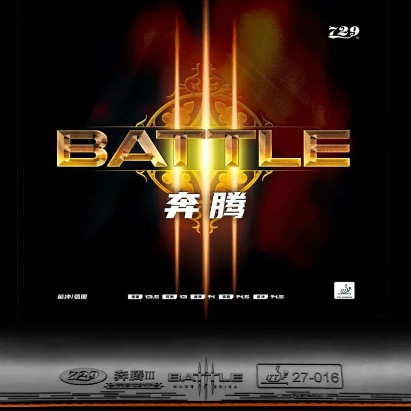 Originale Amicizia 729 Battle 3 Ping Pong Gomma Appiccicosa Professionale Ping Pong Racchetta Gomma Amicizia BATTLE III PRO Ping