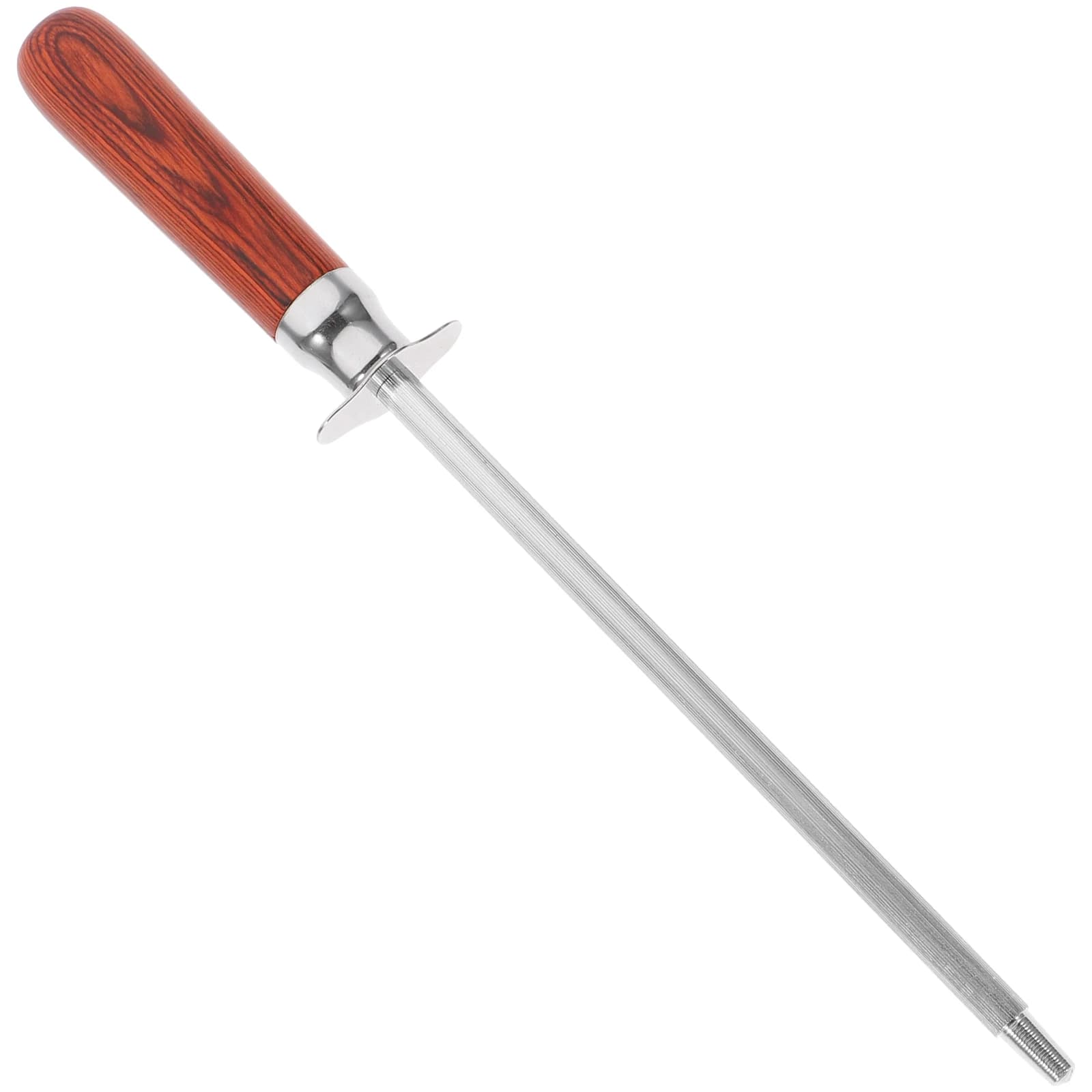 Stainless Steel Multipurpose Knife Sharpener with Wooden Handle, Blade Sharpener, Kitchen Tool