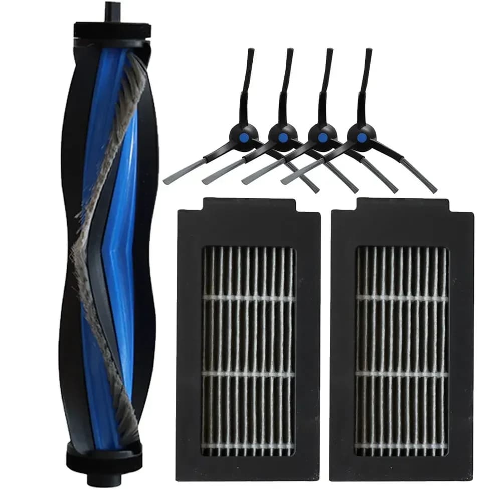 Main Brush Side Brushes With Filter Cloths Replacement ForECOVACS T50 PRO ForOMNI / T50 AUTO DDX67 Robotic Vacuum Cleaners Kit