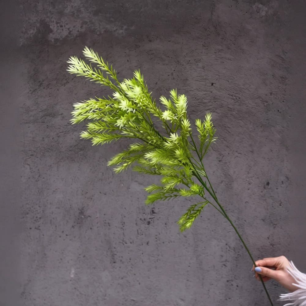 Simulation Plants Yellow Green Leaf For Air Purifier Parts Floral Photography Backdrop Home Interior Seasonal Scene