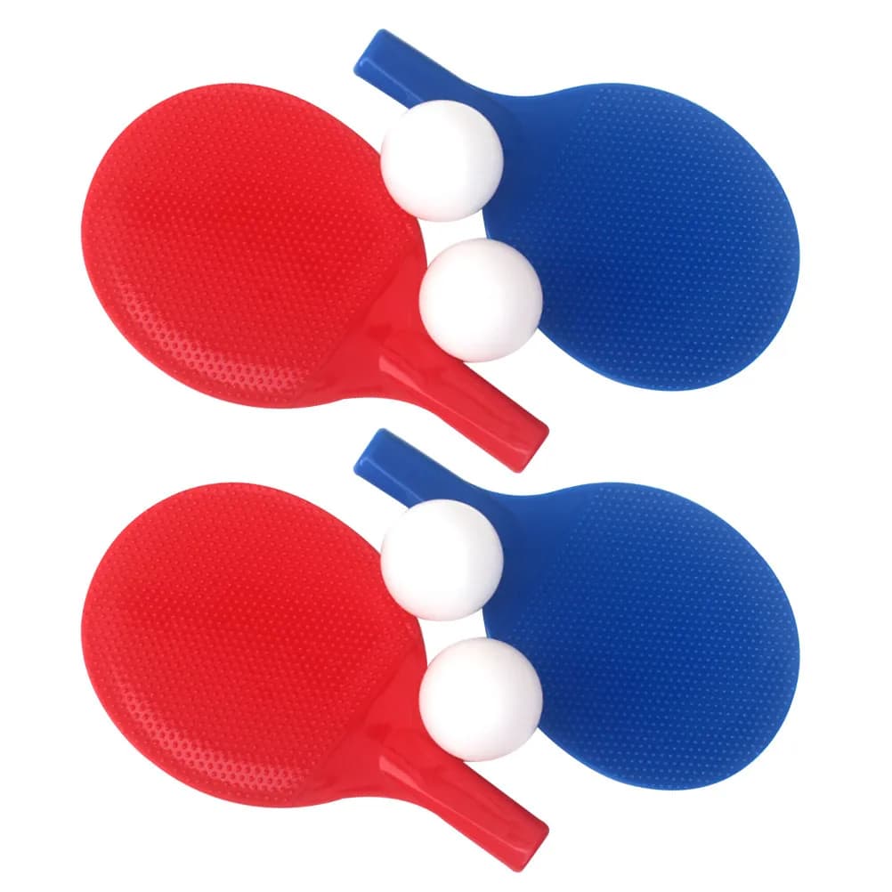 2 sets of ping pong racks for children, plastic, with smooth edges, safe, without drooping, easy to carry, for beginners, indoor and outdoor sports