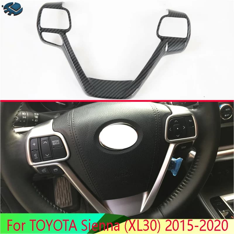 Per TOYOTA Sienna (XL30) 2015-2020 Accessori Auto Volante Pannello di Copertura Lunetta Trim Inserto Distintivo Stampaggio Contorno