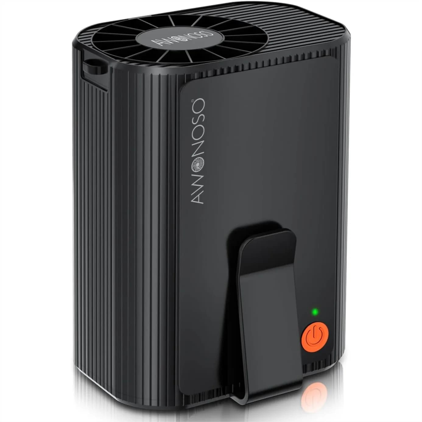 Ventilatore Portatile da Cintura 10000 RPM con Batteria da 10000 mAh, Ventilatore Indossabile 3-in-1 per Lavoro all'Aperto e Viaggi, Nero