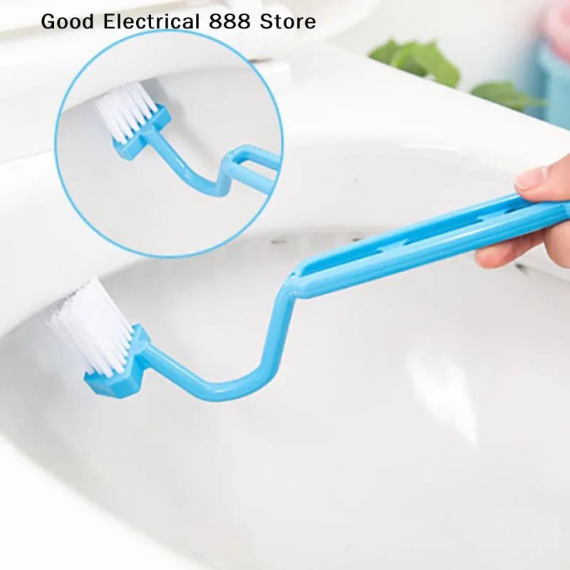 【G】1/5pcs Portable Curved Bathroom Cleaning Brush Cleaning Accessories Toilet Brush Angle Handle Curved Brush WC Cleaning Brush