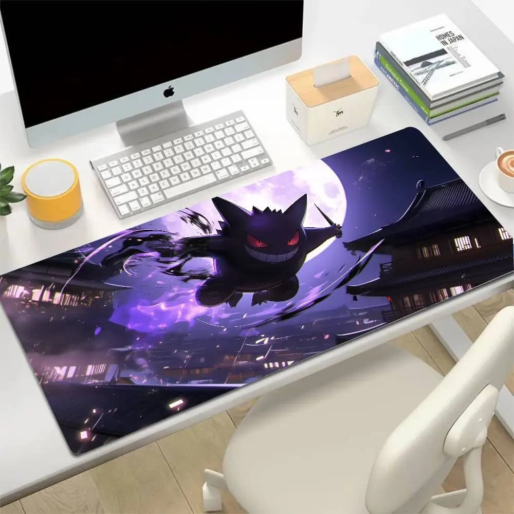 Pokemon Ho Oh Anime Gaming Mouse Pad Large Rubber Keyboard Desk Mat With 2MM Stitched Edge Design