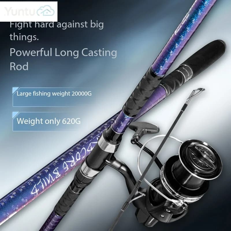 4.2M 3‑Piece Interjointed Surf Casting Blank Rod Super Hard Long Cast Sea Fishing Rod for Shore & Anchor Fishing