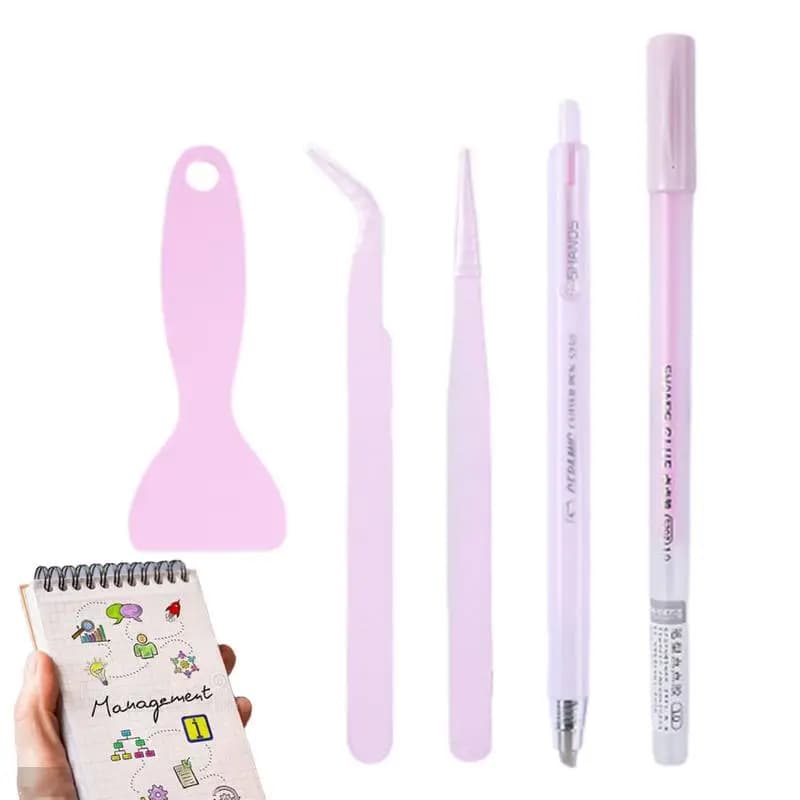 Kit di strumenti per scrapbooking Kit di penne per colla per utensili manuali da 4 pezzi Set di strumenti per manuali con adesivo forte per la creazione di cartoline d'arte in carta per collage e