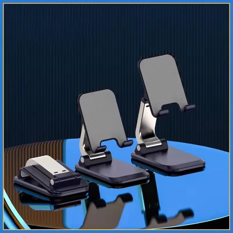 Foldable ABS Desktop Mobile Phone Stand for iPad iPhone 16 Smartphone Support Tablet Desk Cell Phone Universal Holder Bracket