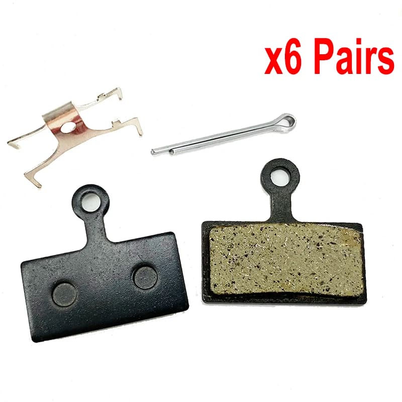 6 PAIA di pastiglie freno a disco in resina per bicicletta, compatibili con Shimano XT XTR SLX Deore M785 M666 BR-M9000 BR-M785 M6000 RS785