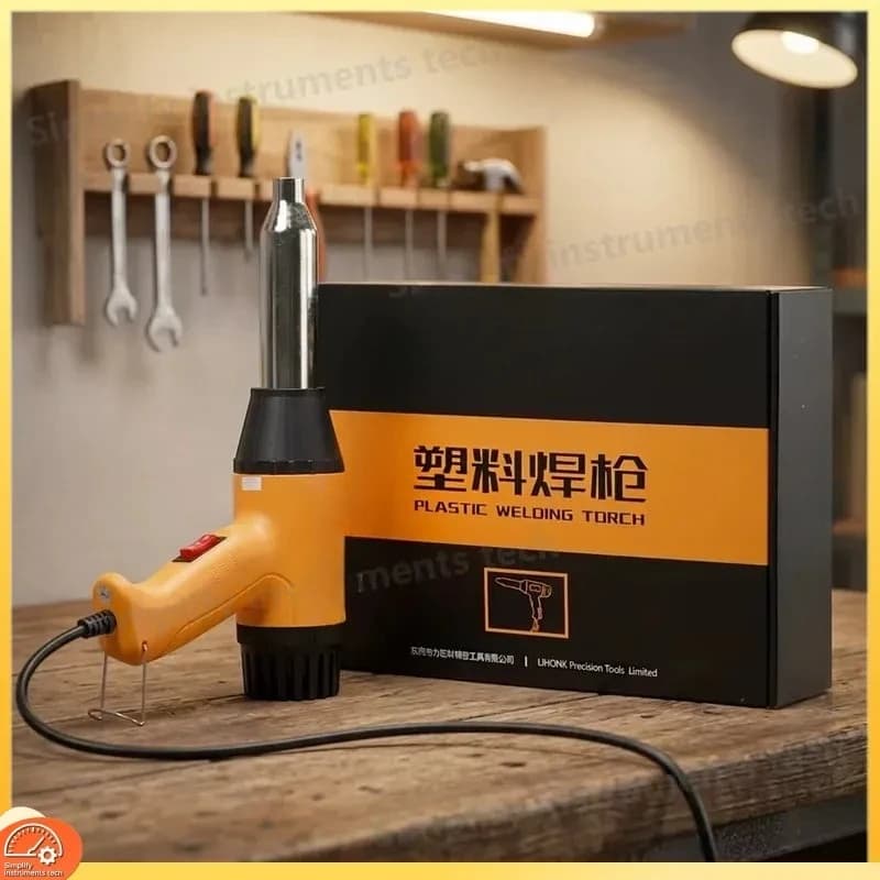 700W Hot Air Gun Plastic Welder 2 Speed Heat Gun 50-550C Low Noise DIY Household Tool with EU US UK Plug CE Certified