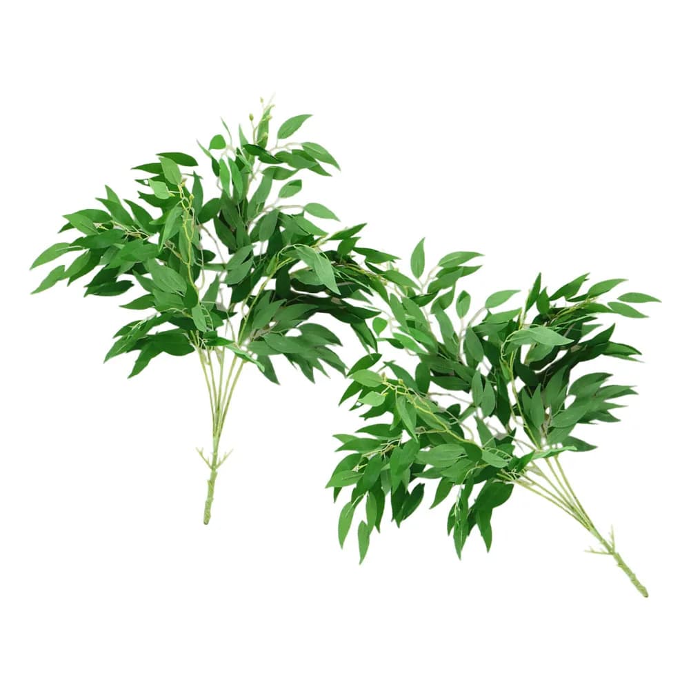 2 Pezzi di Rami Artificiali di Salice, Foglie Finte Realistiche, Piante Simulate per Decorazioni Floreali da Matrimonio e Vasi
