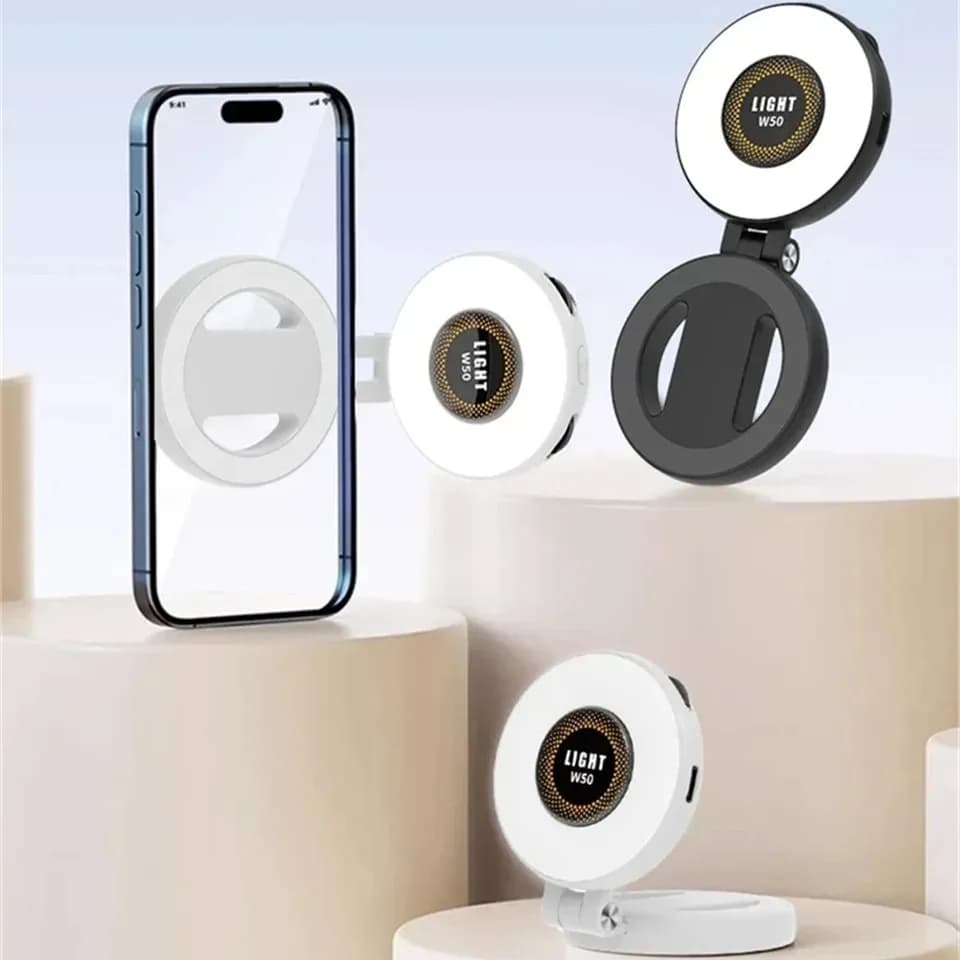 Luce LED magnetica per selfie compatibile con MagSafe, Ravel, desktop, selfie, video, trucco/fotografia/TikTok/chiamate Zoom