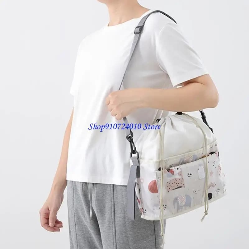 77HD Organizzatore per passeggini per mamma per borsa da viaggio portatile per pannolini Custodia per pannolini per bambini con