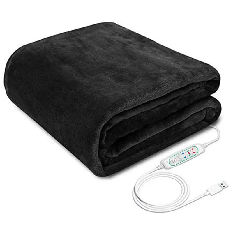 Coperta elettrica USB scialle riscaldato caldo 3 impostazioni di calore con funzione di temporizzazione coperta riscaldante elettrica indossabile riscaldamento morbido vuoto