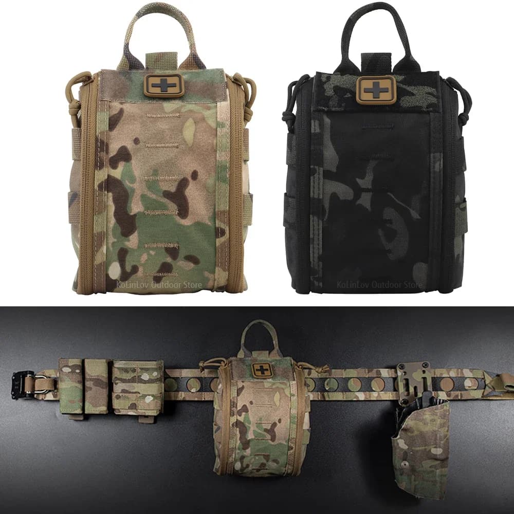 MOLLE Tactical Kit di pronto soccorso marsupio marsupio da caccia gilet portapiatti campeggio all'aperto risposta rapida pacchetto di attrezzi medici all'aperto