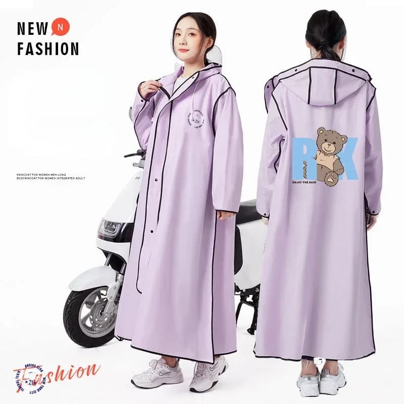 Impermeabile lungo in EVA: equipaggiamento antipioggia con cerniera impermeabile per uomo e donna. Poncho riutilizzabile con pantaloni, giacca antipioggia portatile da viaggio all'aperto