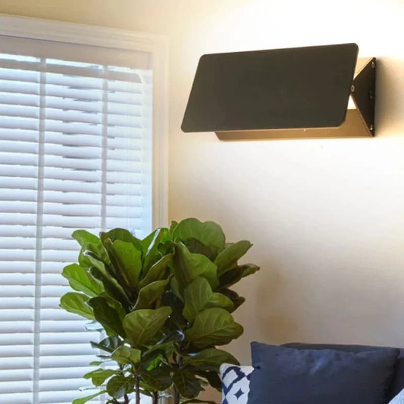 Lampada da parete a LED per interni Lampada da parete in lega di alluminio ad angolo regolabile Casa Soggiorno Camera da letto Specchio cosmetico Luci da comodino