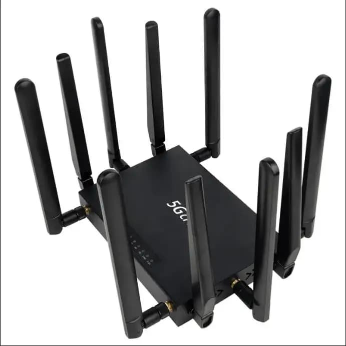 Router WiFi SZGJ 5G CPE WiFi6 Antenna 10 ad alta velocità Router wireless 5G NR a doppia frequenza con slot per scheda SIM Router 5G