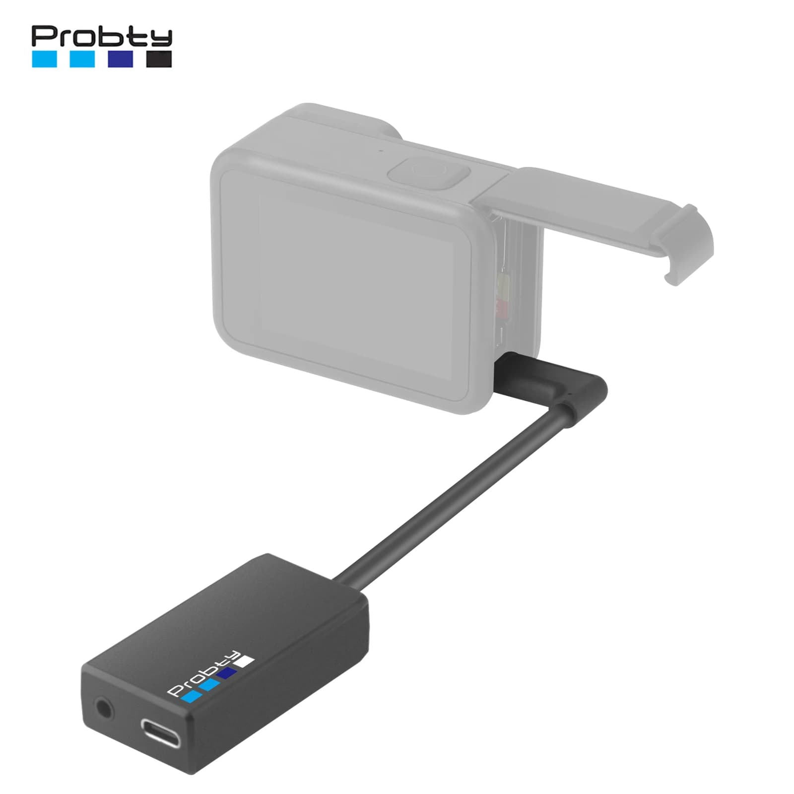 Nuovo per l'adattatore per microfono GoPro Pro da 3,5 mm per (tutte le fotocamere HERO)