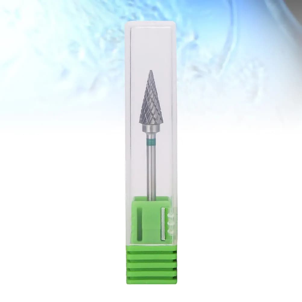 Fresa per Unghie in Acciaio al Tungsteno, Punta Piccola Rotonda per Lucidatura, Rimodellamento, Rimozione Pelle Morta, Strumento per Nail Art
