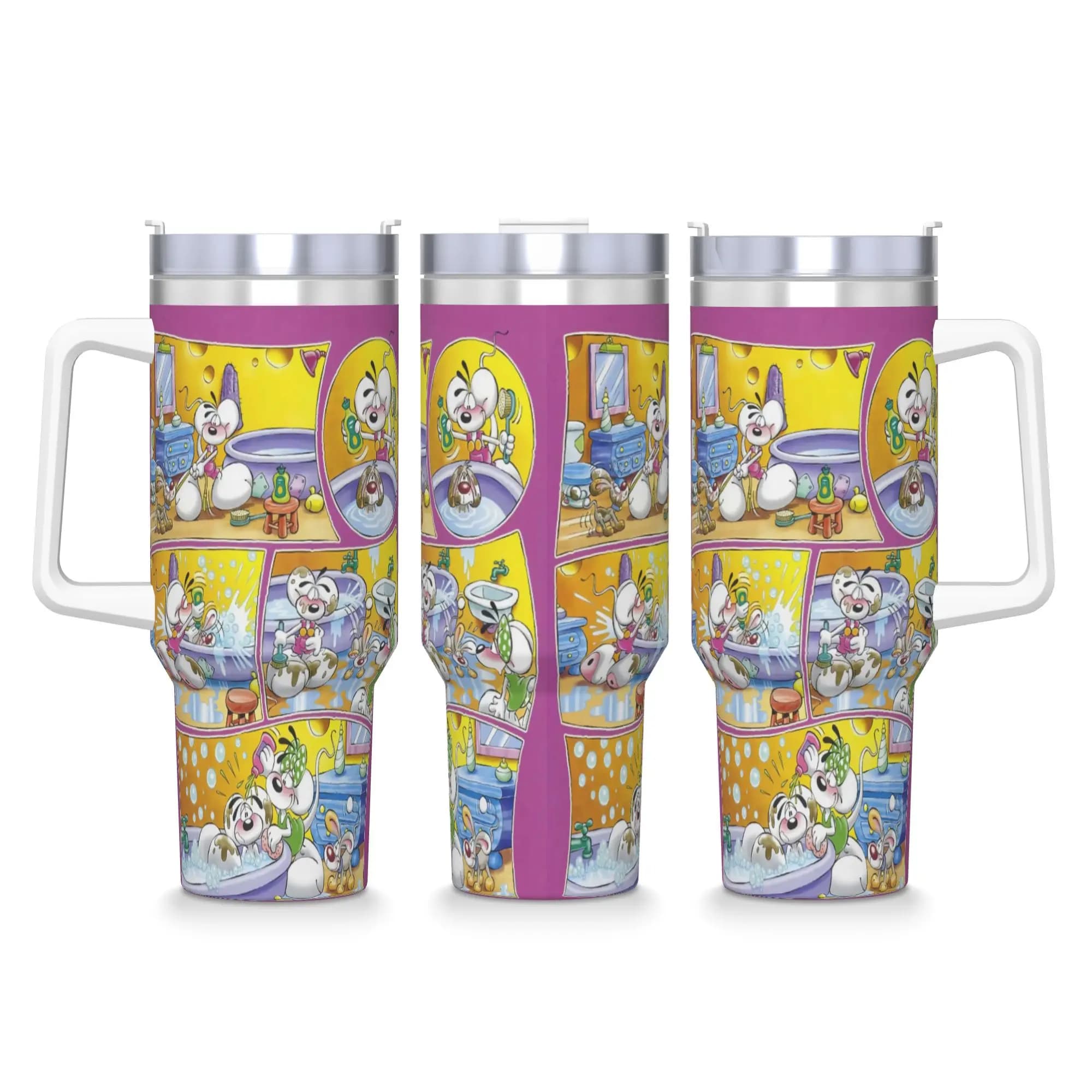 Diddl e Diddlina Tumbler Bevande calde Bottiglia d'acqua Mantieni il calore Tazze termiche in acciaio inossidabile Tazze per auto da viaggio personalizzate