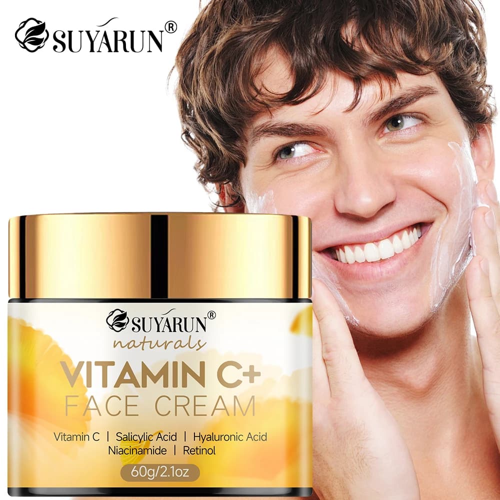 ♪ Hyaluronic acid face cream and vitamin C honey - Anti-aging moisturizing cream, day/night moisturizing cream for the skin.