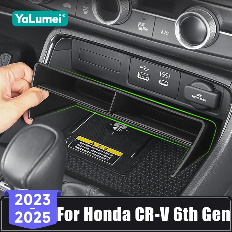 Per Honda CR-V CRV CR V 6th Gen 2023 2024 2025 Plastica ABS Auto Bracciolo di Controllo Centrale Scatola di Immagazzinaggio Organizzazione Accessori