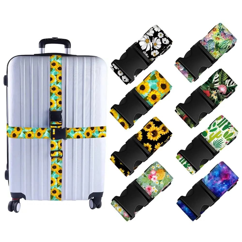 Adjustable Luggage Buckle Strap Anti-theft Bundling Packing Belt Baggage Belt Cross Strap Suitcase Belts Luggage accessories