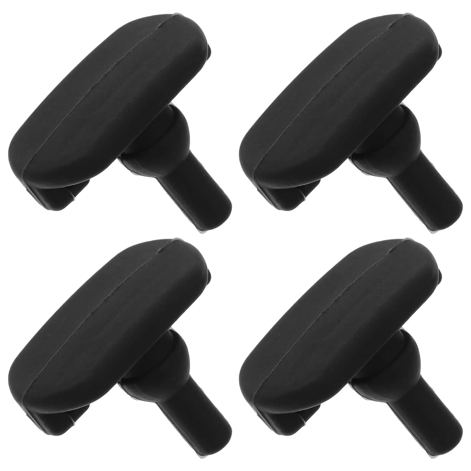 4pcs Black Silicone Protective Feet Air Fryer Bumpers Replacement Accessories Prevent Food Sticking Protect Basket Versatile Use