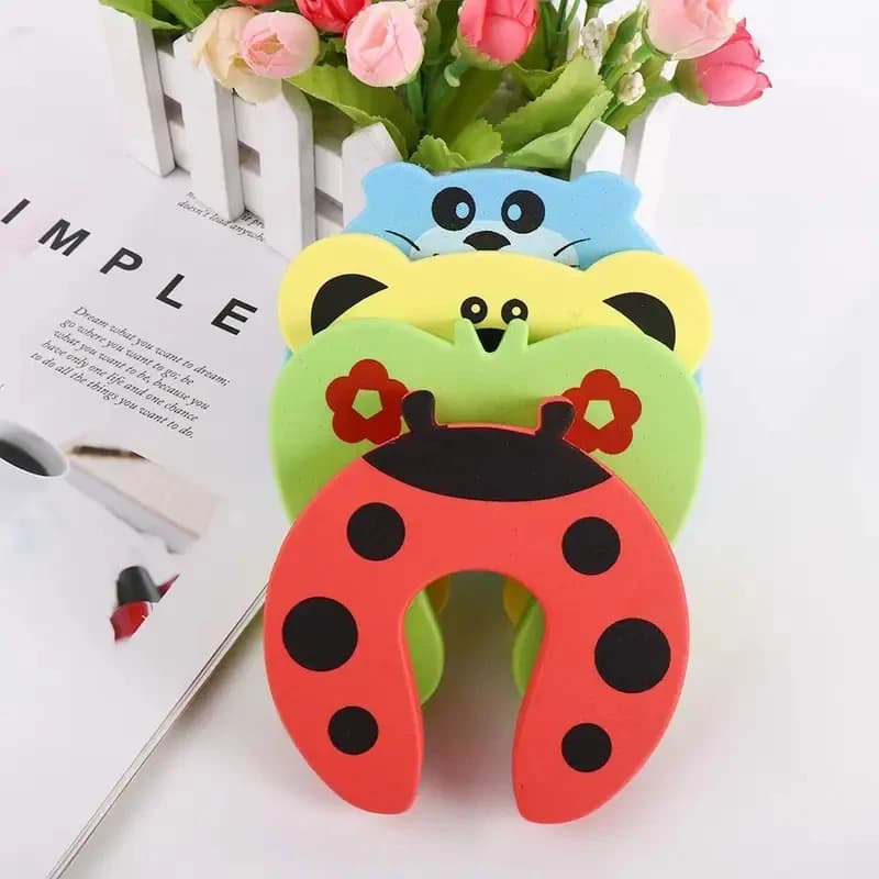 1/2/3/4Pcs Office Home EVA Foam Safety Creative Cartoon Door Stopper Protector Finger Pinch Guard Door Stop