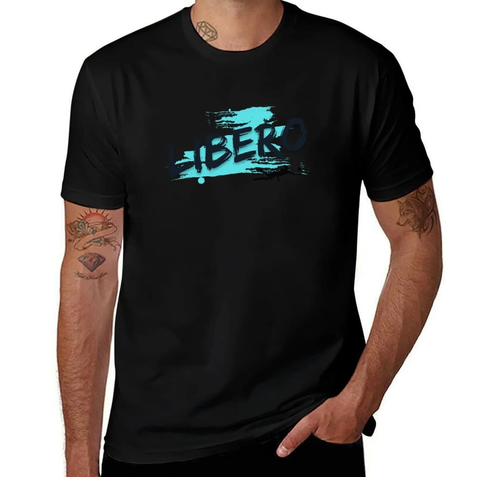 T-shirt da pallavolo Libero con stampa classica e maniche corte